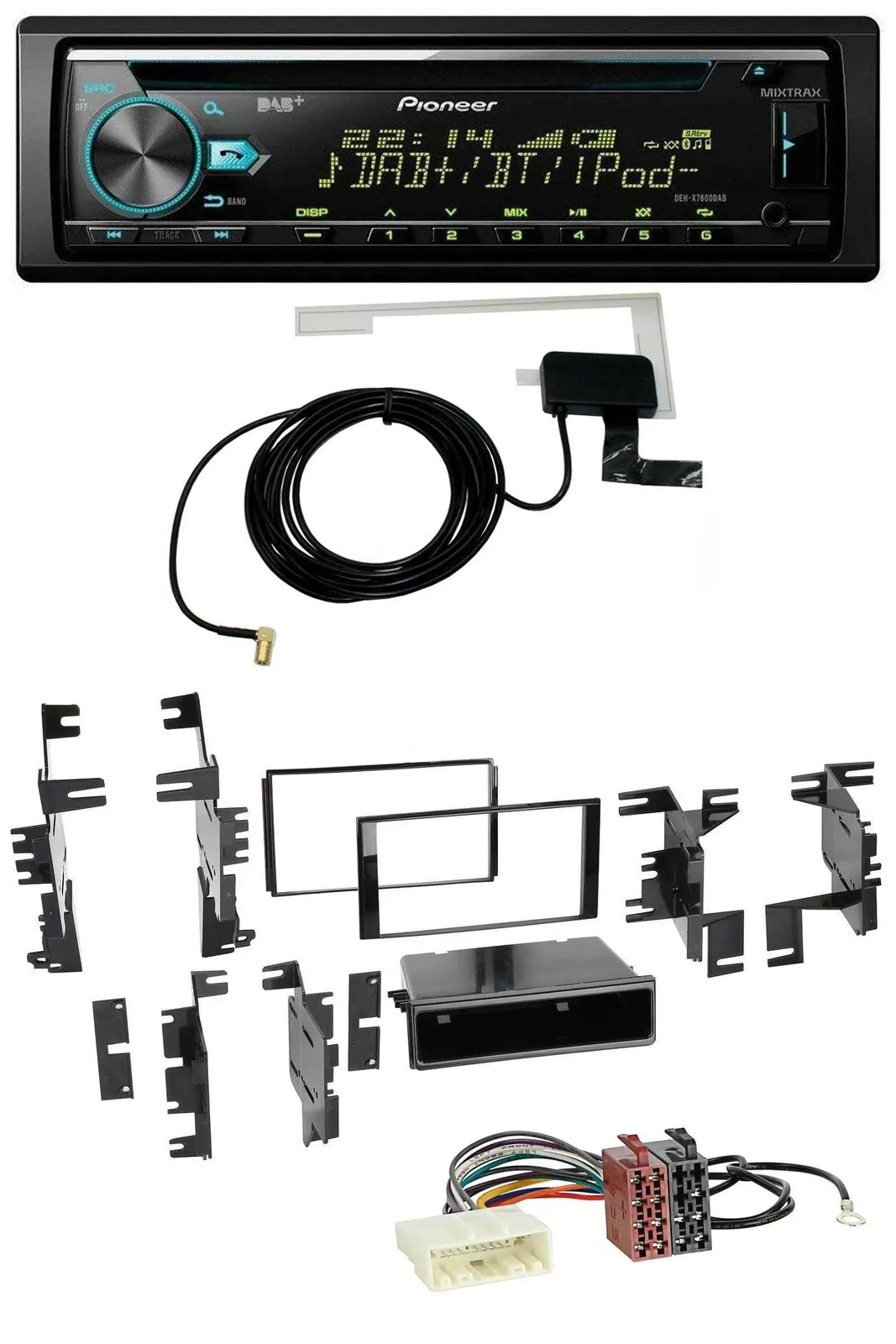 Автомагнитола для Nissan Versa (с 2007) и Xterra (с 2013) Pioneer MP3/CD/USB/AUX, DAB