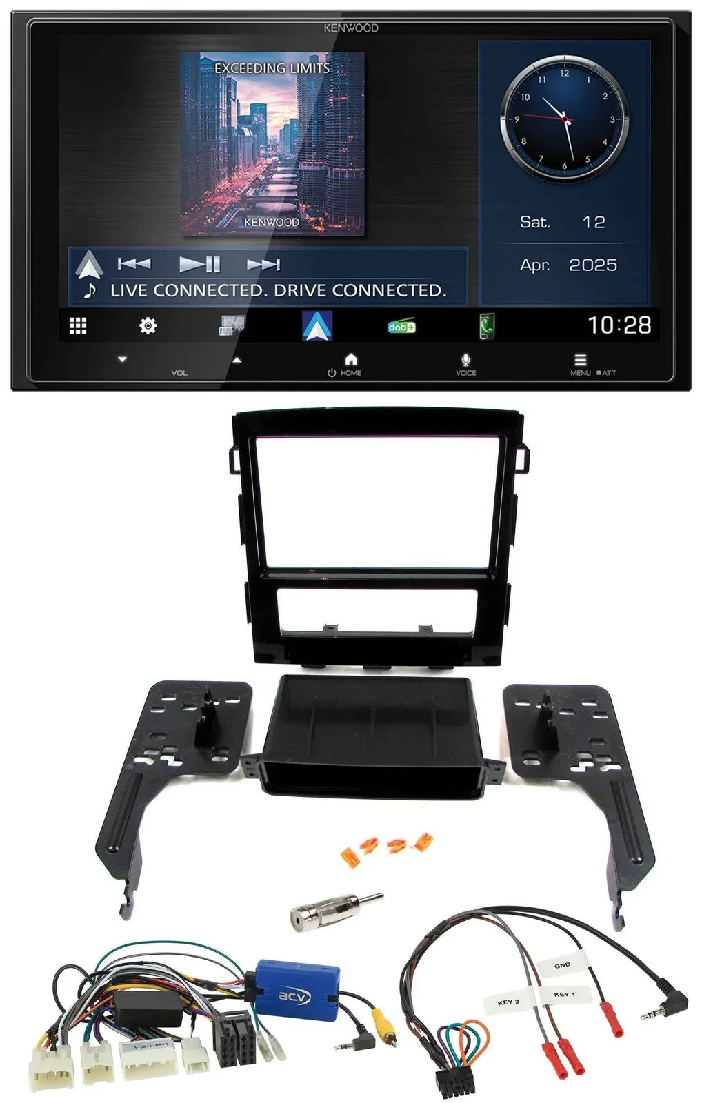 Kenwood Bluetooth 2DIN USB DAB Lenkrad Autoradio für Subaru Impreza ab 2018