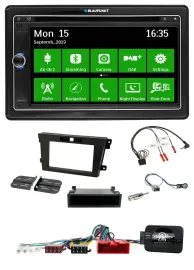 Blaupunkt Bluetooth 2DIN Lenkrad DAB USB TMC Navigation für Mazda CX-7 2008-2010