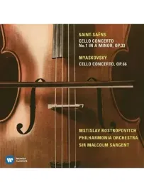 MSTISLAV ROSTROPOVICH - Miaskovsky: Cello Concerto, Op. 66. Saint-Saens: Cello Concerto No. 1, Op. 33 (CD)