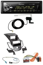 Автомагнитола Pioneer Bluetooth DAB USB MP3, для Ford Fiesta (2008–2010), черная
