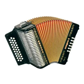Hohner 3523FB Corona II Classic Accordion FBEb Keys Jet Black