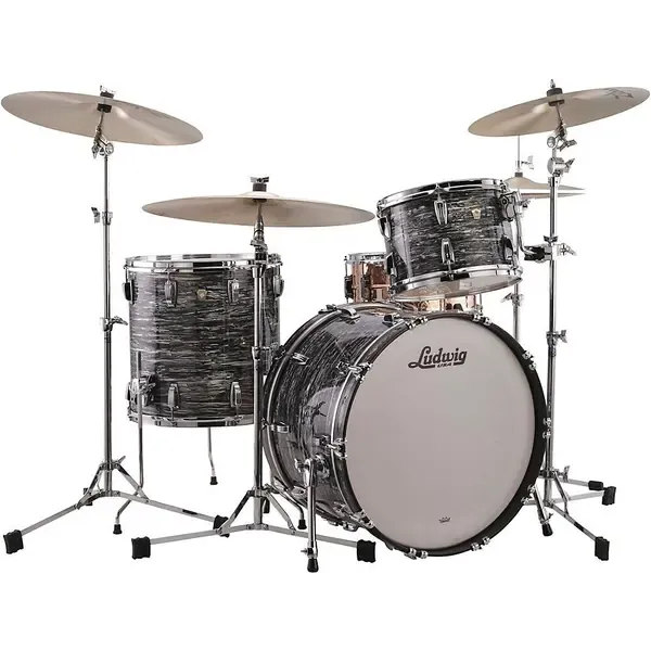 Ударная установка акустическая Ludwig Classic Maple 3-Piece Fab Shell Pack 22 in Bass Vintage Black Oyster Prl