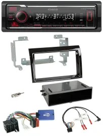 Kenwood Lenkrad Bluetooth USB DAB Autoradio für Fiat Ducato 2008-11 Profi piano