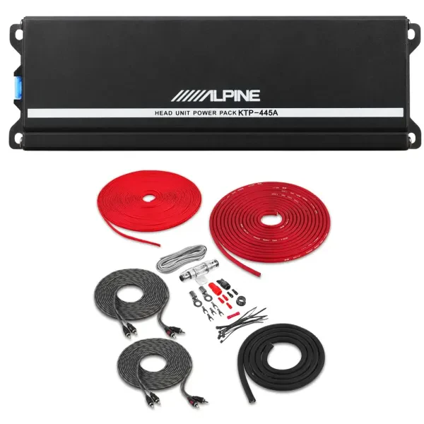 Alpine KTP-445A Plug and Play 4-Channel Power Pack with Amp Kit