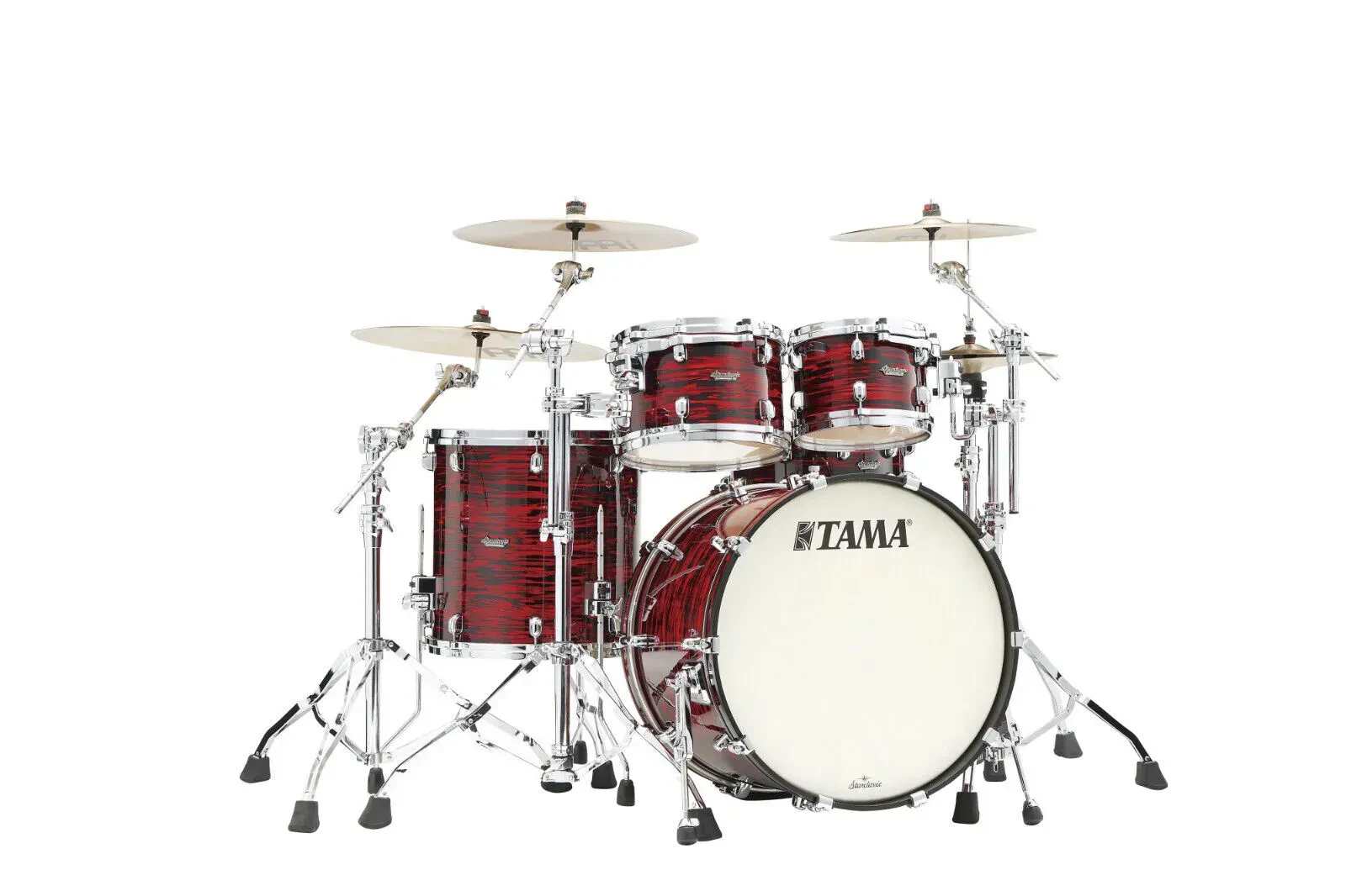 Ударная установка TAMA Starclassic Maple (набор, 4 шт., комплект корпусов) Red Oyster, хромированная фурнитура
