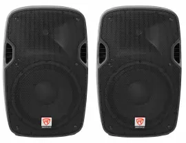 (2) Rockville SPGN128 12" Passive 2400 Watt DJ PA Speakers ABS Cabinets 8-Ohm