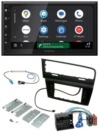 Kenwood DAB Bluetooth USB MP3 2DIN Autoradio für VW Golf VII (ab 11/2012)