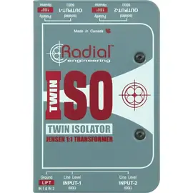 Директ-бокс Radial Engineering TWIN ISO Passive Line Level Isolator