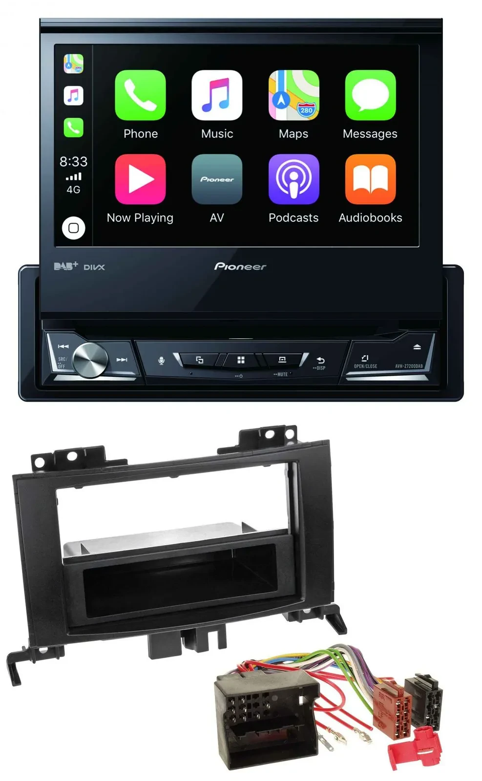 Pioneer DVD Bluetooth DAB USB MP3 Autoradio für Mercedes Sprinter ab 06 schwarz