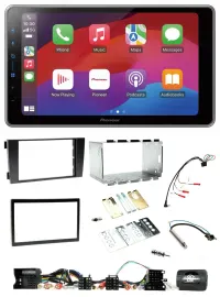 Pioneer Lenkrad USB DAB Bluetooth 2DIN Autoradio für Audi A6 C5 2001-2004 Aktivs