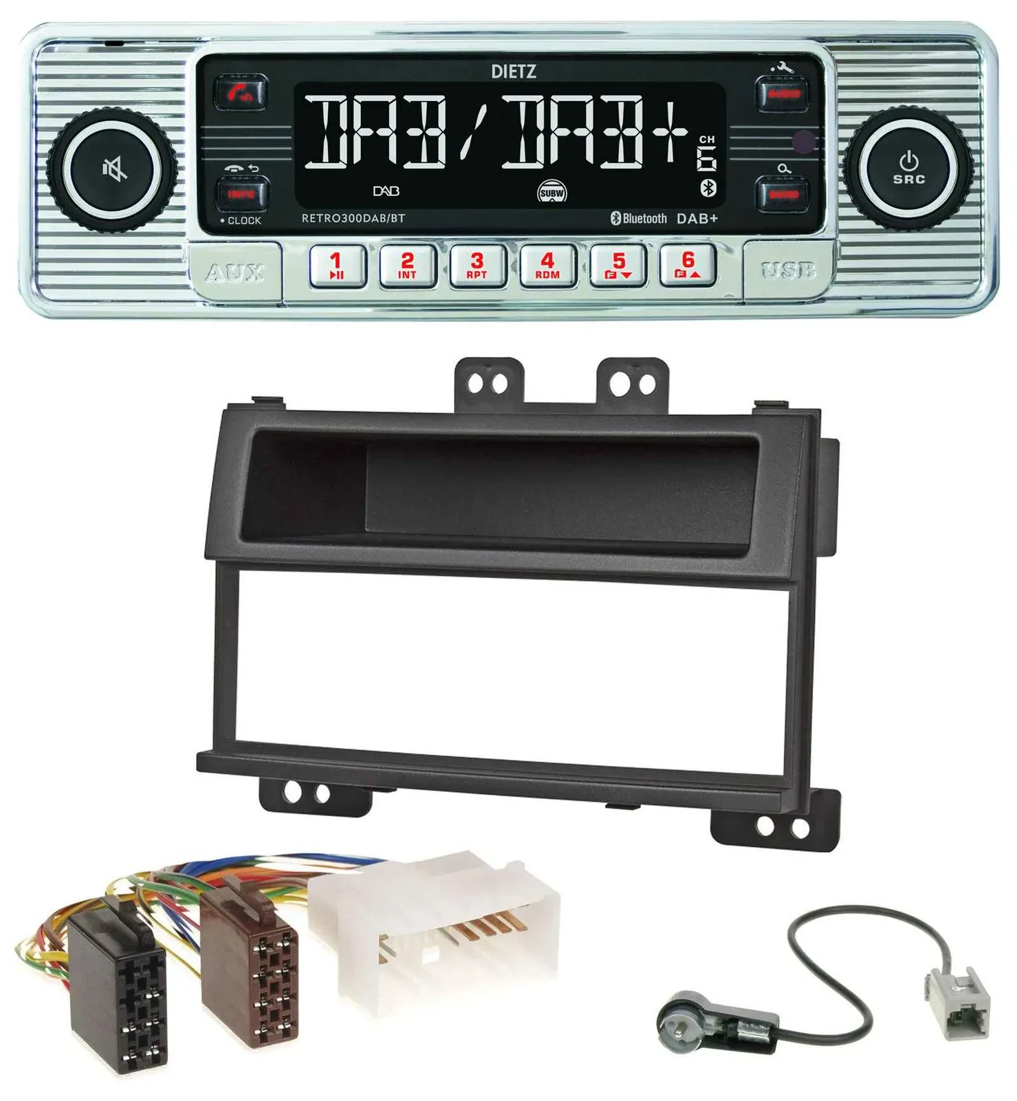 Dietz Bluetooth MP3 DAB USB Autoradio für Hyundai i20 (2008-2011)