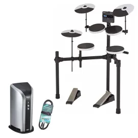 Roland TD-02K E-Drum elektronisches Schlagzeug mit PM-03 Drum-Monitor und Kabel