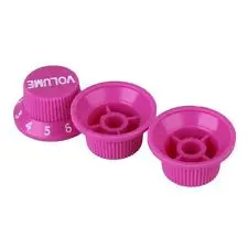 Комплект ручек потенциометров Guitar Parts Rose-Red Plastic Knob 1V2T White Numbers
