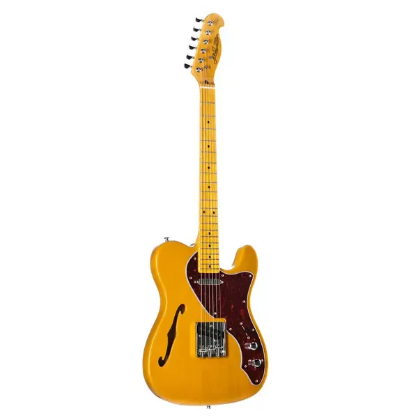Электрогитара J&D Guitars TL Thinline Butterscotch Blonde