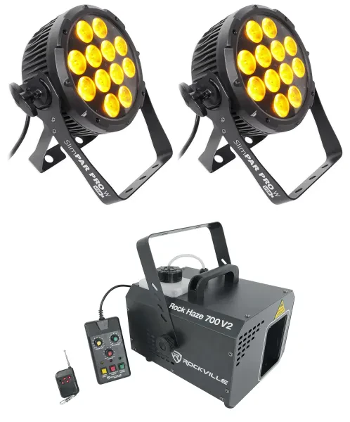 Комплект светового оборудования Chauvet DJ Slim Par Pro W USB + ROCKHAZE 700
