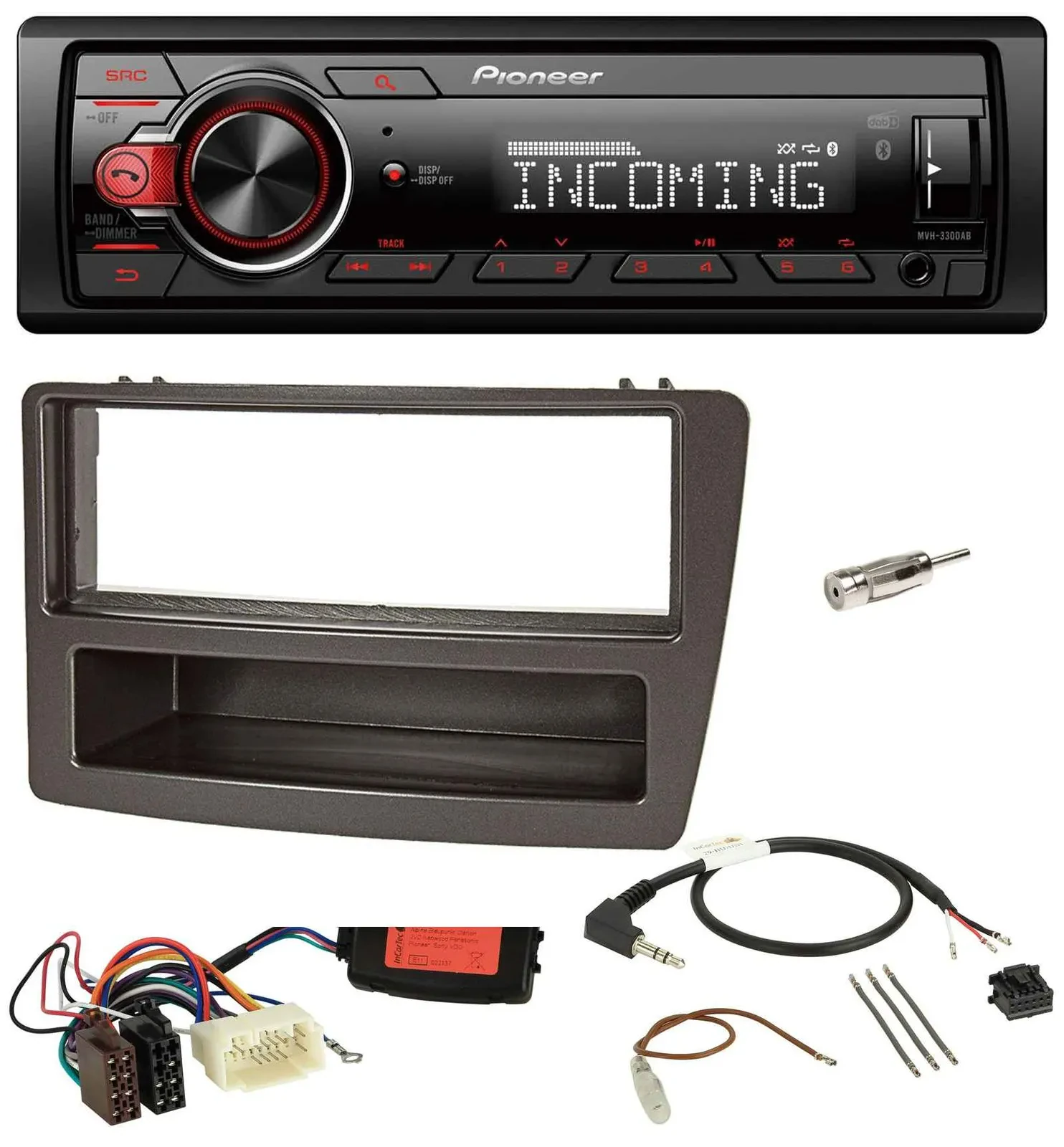 Автомагнитола Pioneer Bluetooth USB DAB для Honda Civic (2004–2006), антрацит