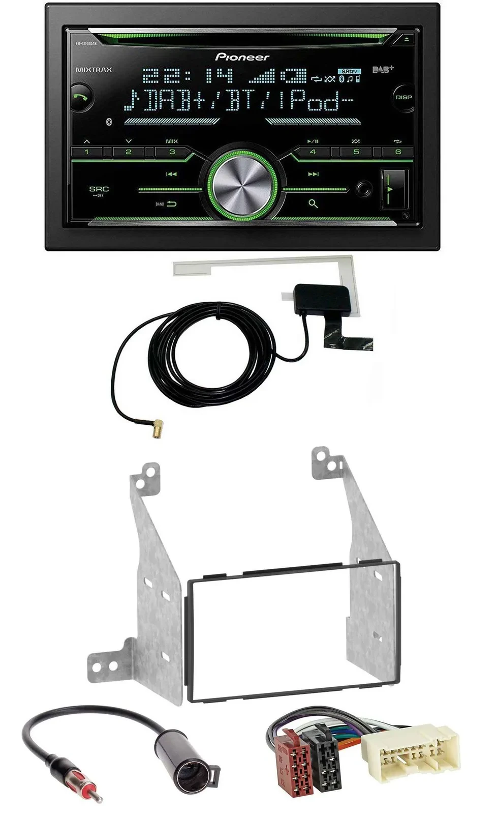 Pioneer CD USB MP3 Bluetooth 2DIN DAB Autoradio für Nissan Pathfinder 04-07