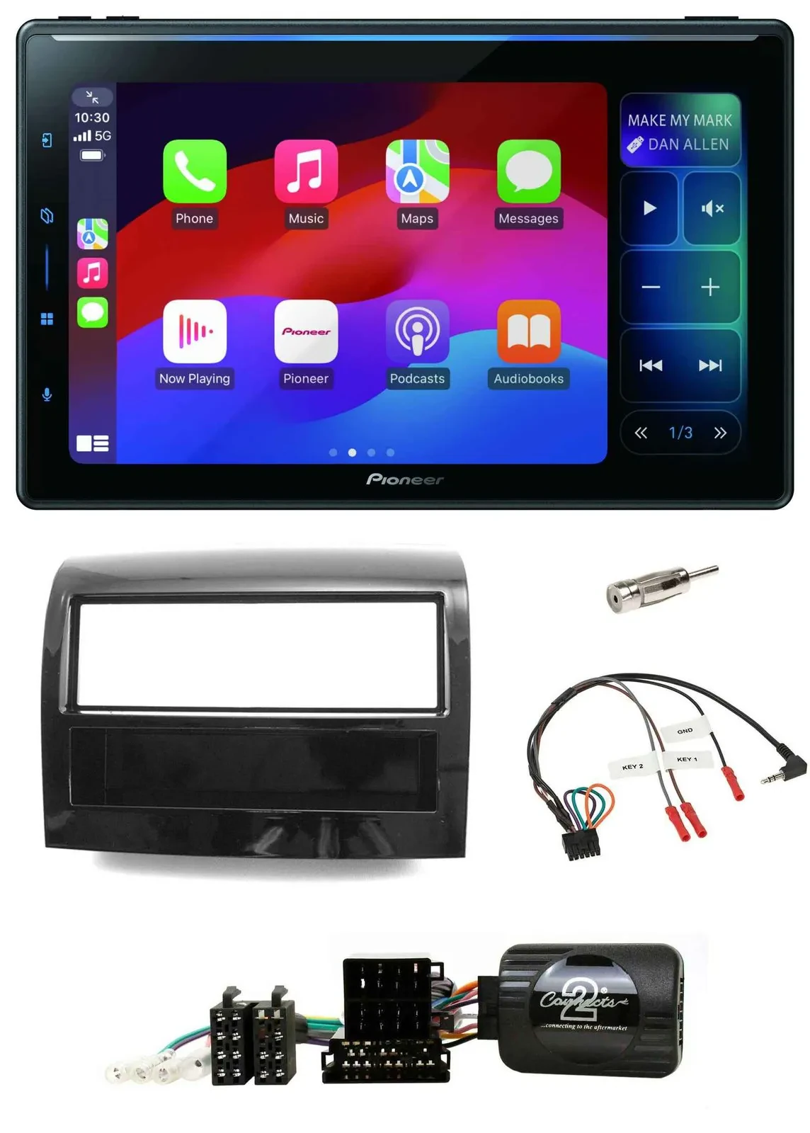 Pioneer Bluetooth DAB Lenkrad USB Autoradio für Fiat Ducato 2012-2015 Piano