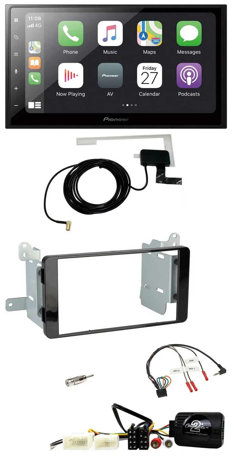 Автомагнитола для Mitsubishi L200 (с 10/2015) Pioneer 2DIN, Bluetooth, DAB, USB