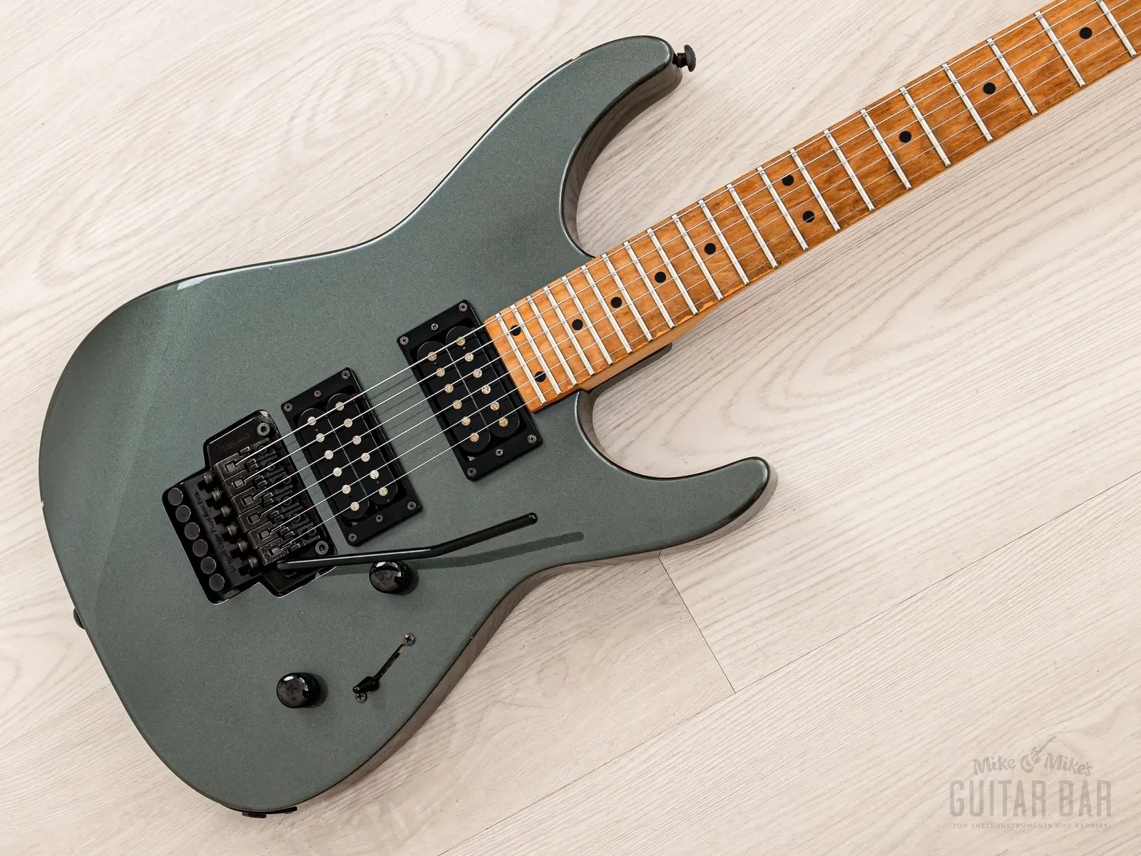 1997 Charvel Dinky HH DK24 Ikebe Limited Edition Gunmetal Gray w/ Floyd Rose