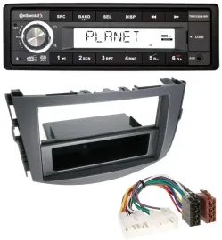 Continental USB 1DIN AUX DAB MP3 Autoradio für Toyota RAV-4 (ab 2006)