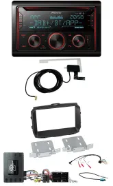 Автомагнитола Pioneer 2-DIN, DAB, USB, CD, Bluetooth, для Alfa Romeo Giulietta, поддержка управления с руля