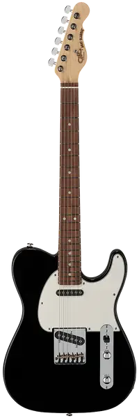 Электрогитара G&L Fullerton Deluxe ASAT Classic Jet Black CR с чехлом