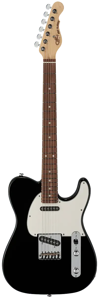 Электрогитара G&L Fullerton Deluxe ASAT Classic Jet Black CR с чехлом