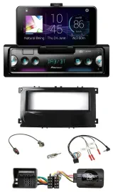 Pioneer USB Lenkrad Bluetooth DAB Autoradio für Ford Mondeo 2007-2014 S-Max pian