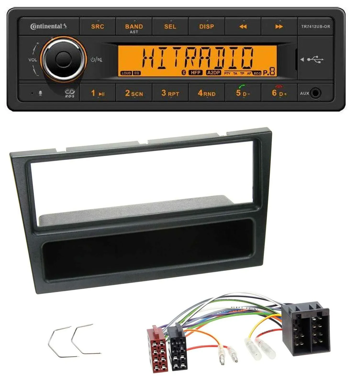 Continental MP3 Bluetooth AUX USB Autoradio für Opel Agila Combo Vivaro Corsa C