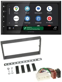 Kenwood DAB Bluetooth USB MP3 2DIN Autoradio für SSangYong Kyron ab 2005