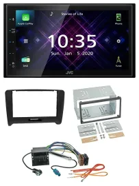 JVC DAB 2DIN MP3 Bluetooth USB Autoradio für Audi TT (06-14) Quadlock