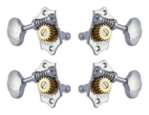 GROVER U98-18C Sta-Tite Geared Ukulele Pegs 4 pcs. Chrome