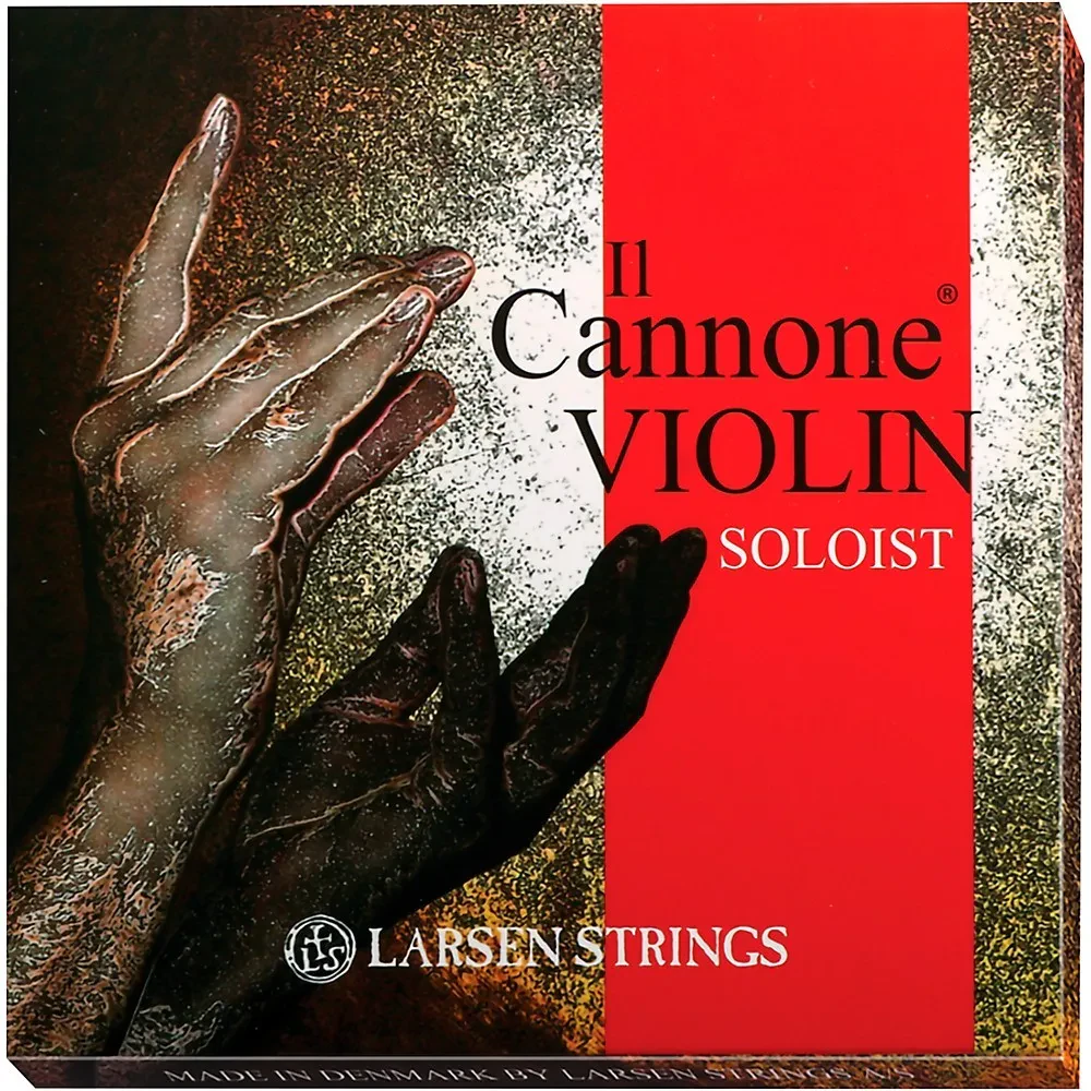 Larsen Strings Il Cannone Soloist Violin Set 44 Size Medium Gauge, Loop End