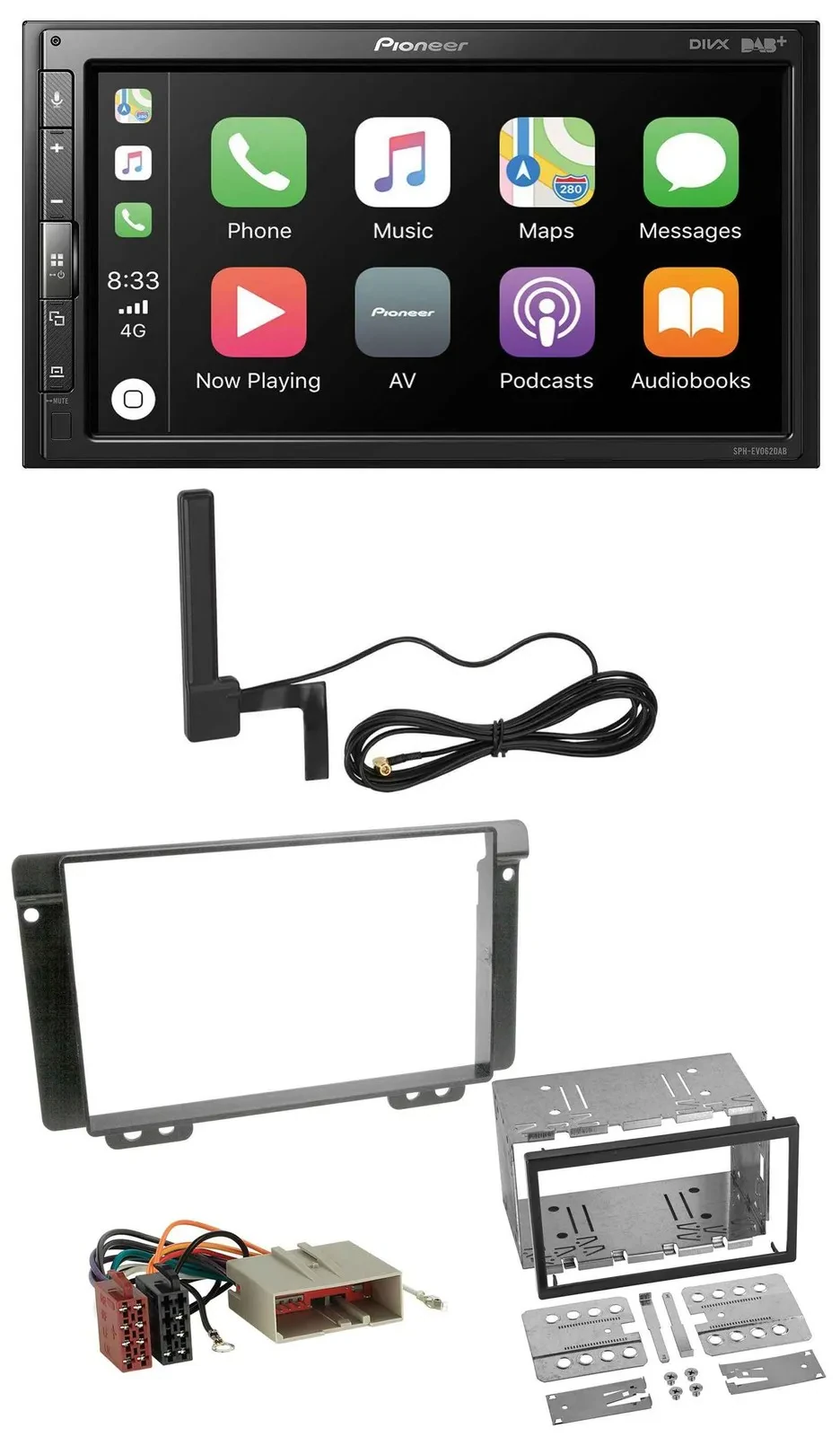 Автомагнитола для Land Rover Freelander 2004–2006 Pioneer 2DIN, USB, Bluetooth, DAB, MP3