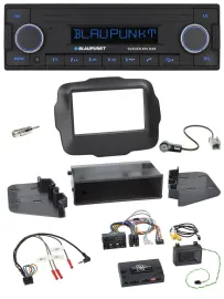 Blaupunkt DAB USB Bluetooth Lenkrad Autoradio für Jeep Renegade ab 2015