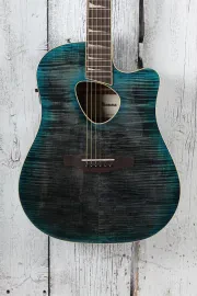 Ibanez Altstar ALT30FM Acoustic Electric Guitar Flame Maple Blue Doom Burst