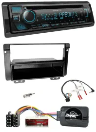 Kenwood Bluetooth USB CD Lenkrad DAB Autoradio für Landrover Freelander 2004-200