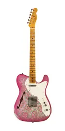 Электрогитара полуакустическая Fender Custom Shop Limited-edition '50s Thinline Telecaster Relic Pink Paisley