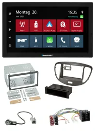 Blaupunkt MP3 Bluetooth DAB 2DIN USB Autoradio für Hyundai i10 2008-13 dunkelsil