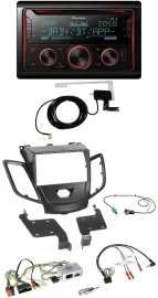 Pioneer 2DIN Lenkrad DAB USB CD Bluetooth Autoradio für Ford Fiesta 10-17 schwar