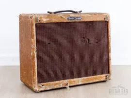 1958 Fender Deluxe Tweed Narrow Panel Vintage Tube Amp 5E3 w/ Jensen P12R