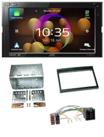JVC DAB MP3 2DIN Bluetooth USB Autoradio für Porsche Boxster 1996-2004