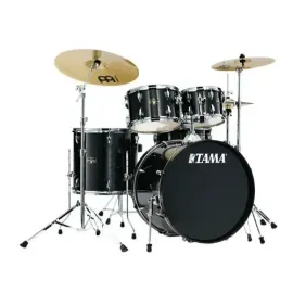 Б/У Ударная установка акустическая TAMA Imperialstar IE52CHBK (набор, 5 шт.) с тарелками Meinl HCS, Hairline Black