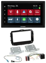 Blaupunkt MP3 Bluetooth DAB 2DIN USB Autoradio für Alfa Romeo ISO ab 2013 piano