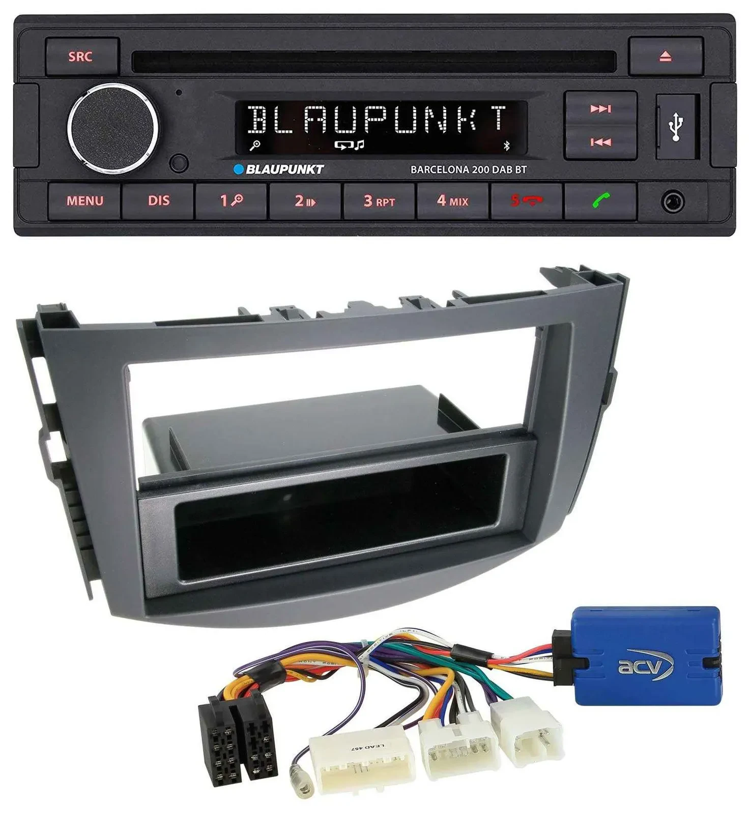 Blaupunkt USB DAB CD Bluetooth MP3 Autoradio für Toyota RAV-4 (11-13) - 28 Pin