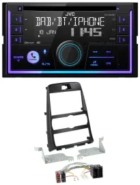 JVC MP3 USB 2DIN DAB Bluetooth CD Autoradio für Hyundai Genesis BK 10-12