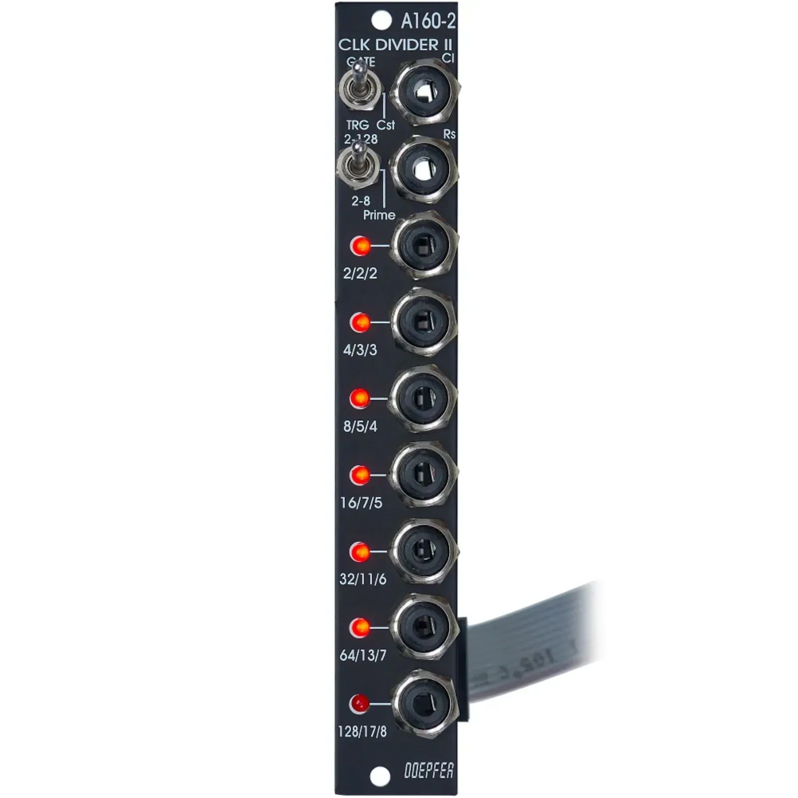 Модульный студийный синтезатор Doepfer A-160-2V Clock Divider II Vintage Edition