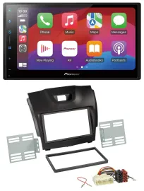Pioneer DAB USB MP3 Bluetooth 2DIN Autoradio für Isuzu D-Max ab 2012 dunkelgrau